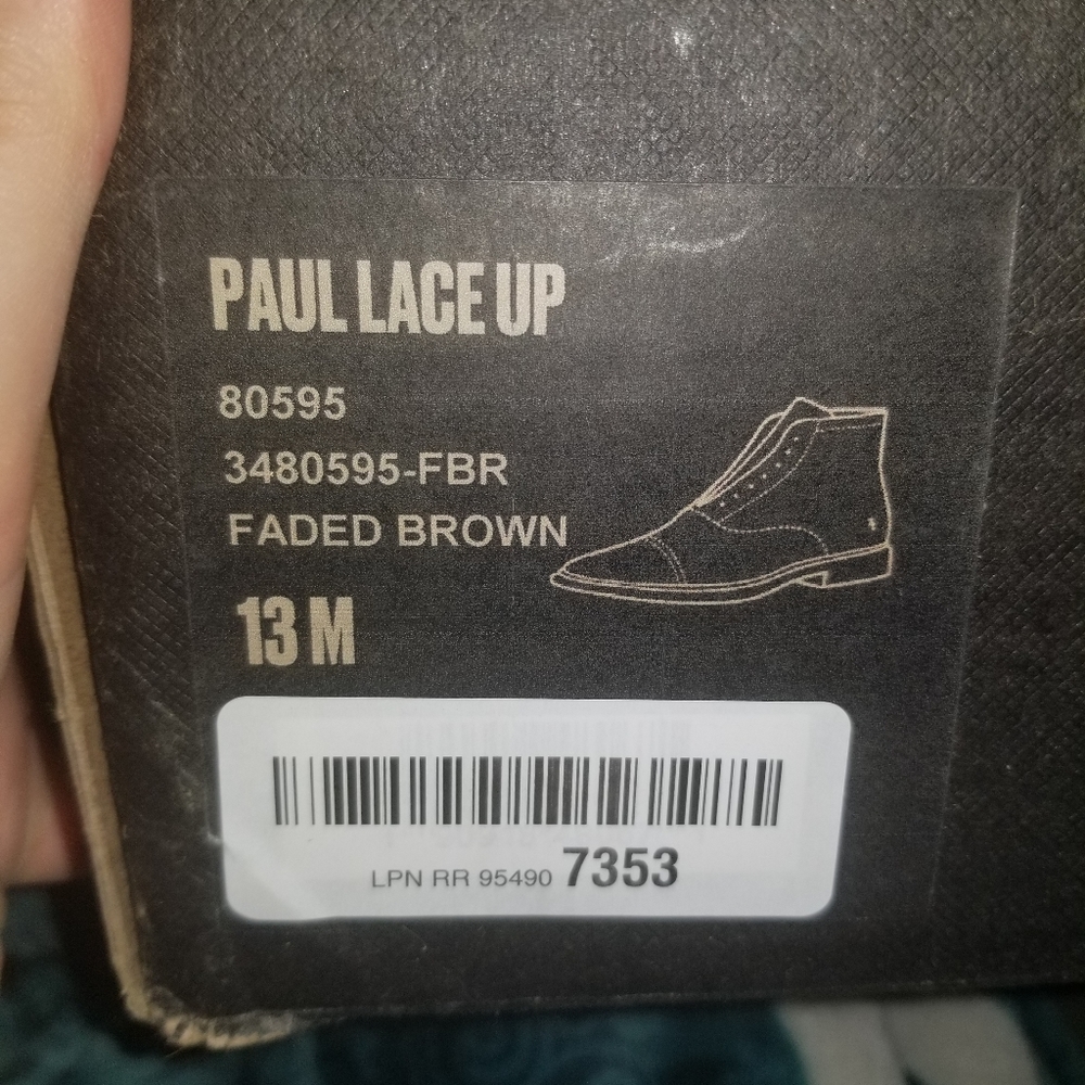 FRYE brand new in suede faded brown- no laces